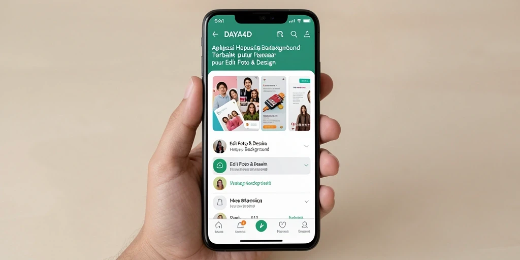 Antarmuka pengguna aplikasi Hapus Background DAYA4D yang intuitif dan efisien.