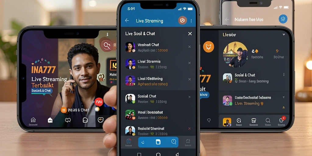 Tampilan antarmuka Live Streaming INA777 yang menarik dan interaktif.