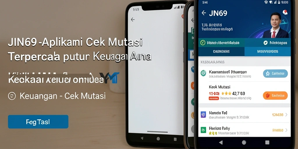 Antarmuka aplikasi JIN69 untuk cek mutasi keuangan yang mudah digunakan.