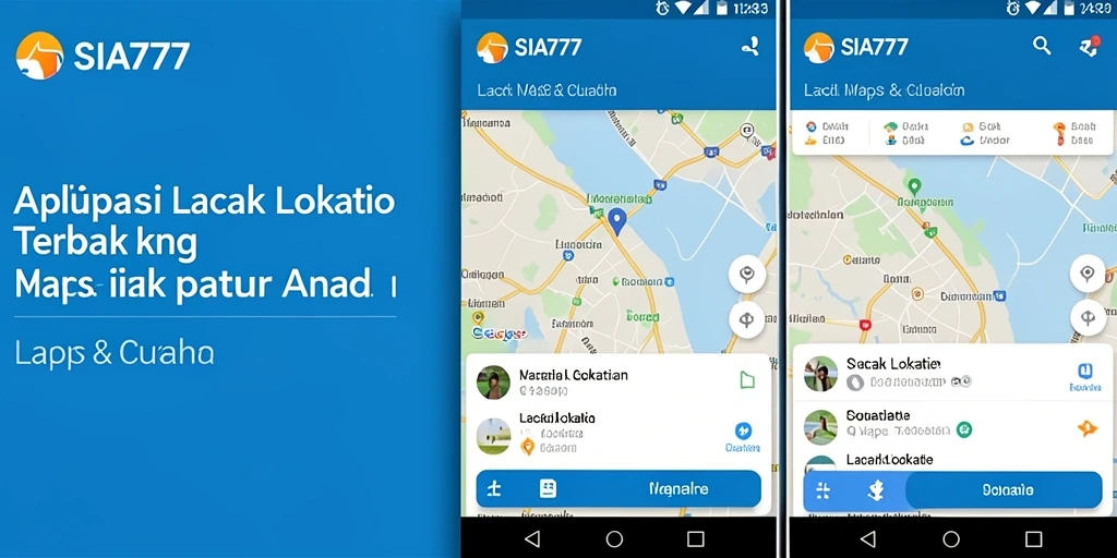 Antarmuka SIA777 yang intuitif untuk pelacakan lokasi.