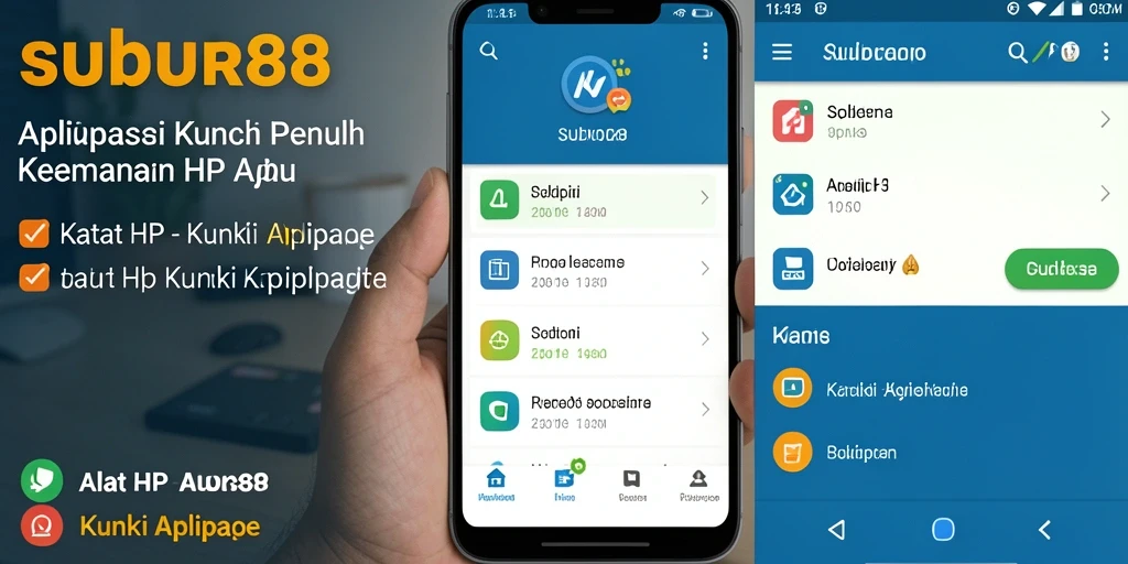 Antarmuka aplikai SUBUR88 yang intuitif dan mudah digunakan.