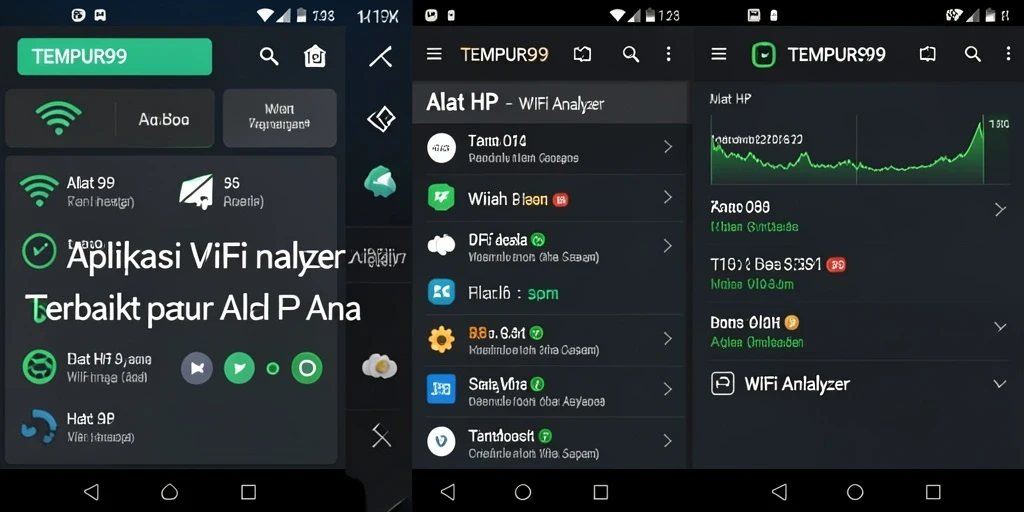 Antarmuka TEMPUR99 yang menawan menampilkan semua analisis WiFi dengan jelas.