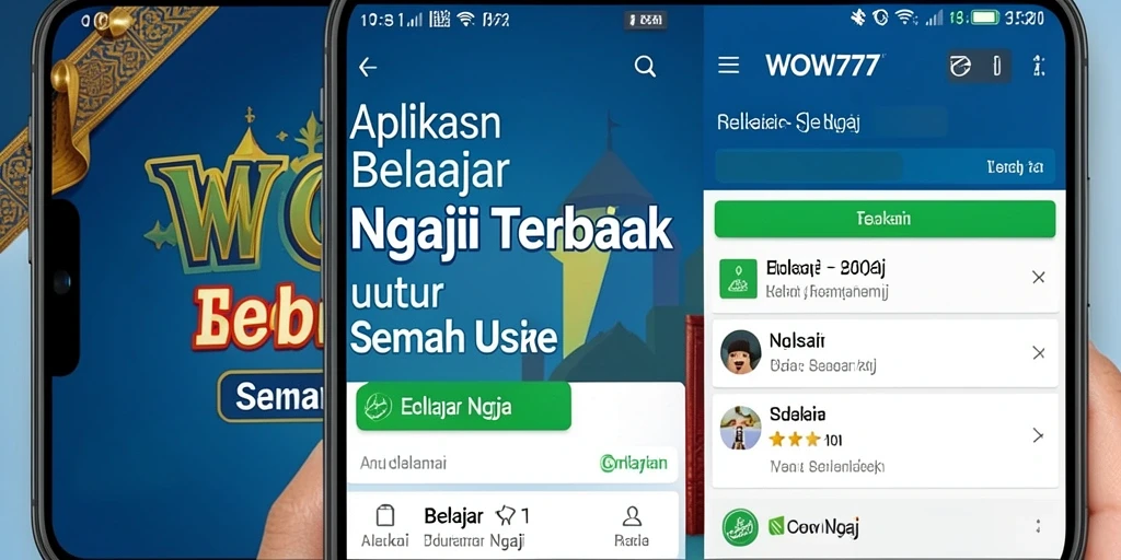 Tampilan antarmuka WOW77 yang user-friendly dan edukatif.